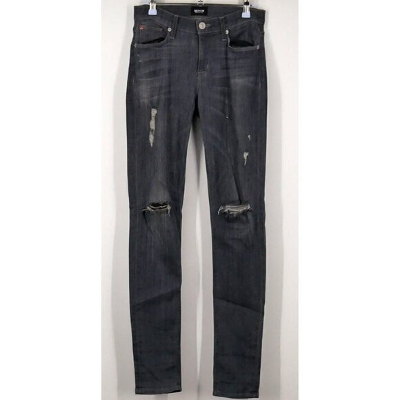 NWOT Hudson Shine Mid Rise Skinny Jeans in Obsidian 26 - Picture 2 of 3